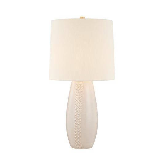 Mitzi by Hudson Valley Lighting Shavani Table Lamp in Aged Brass / Ceramic Honeydew
