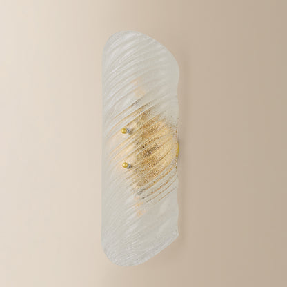 Mitzi by Hudson Valley Lighting Shelley Wall Sconce in Vintage Gold Leaf, detail view 2