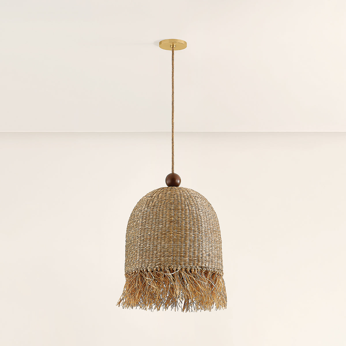 Mitzi by Hudson Valley Lighting Sheri Pendant in Aged Brass, detail view 2