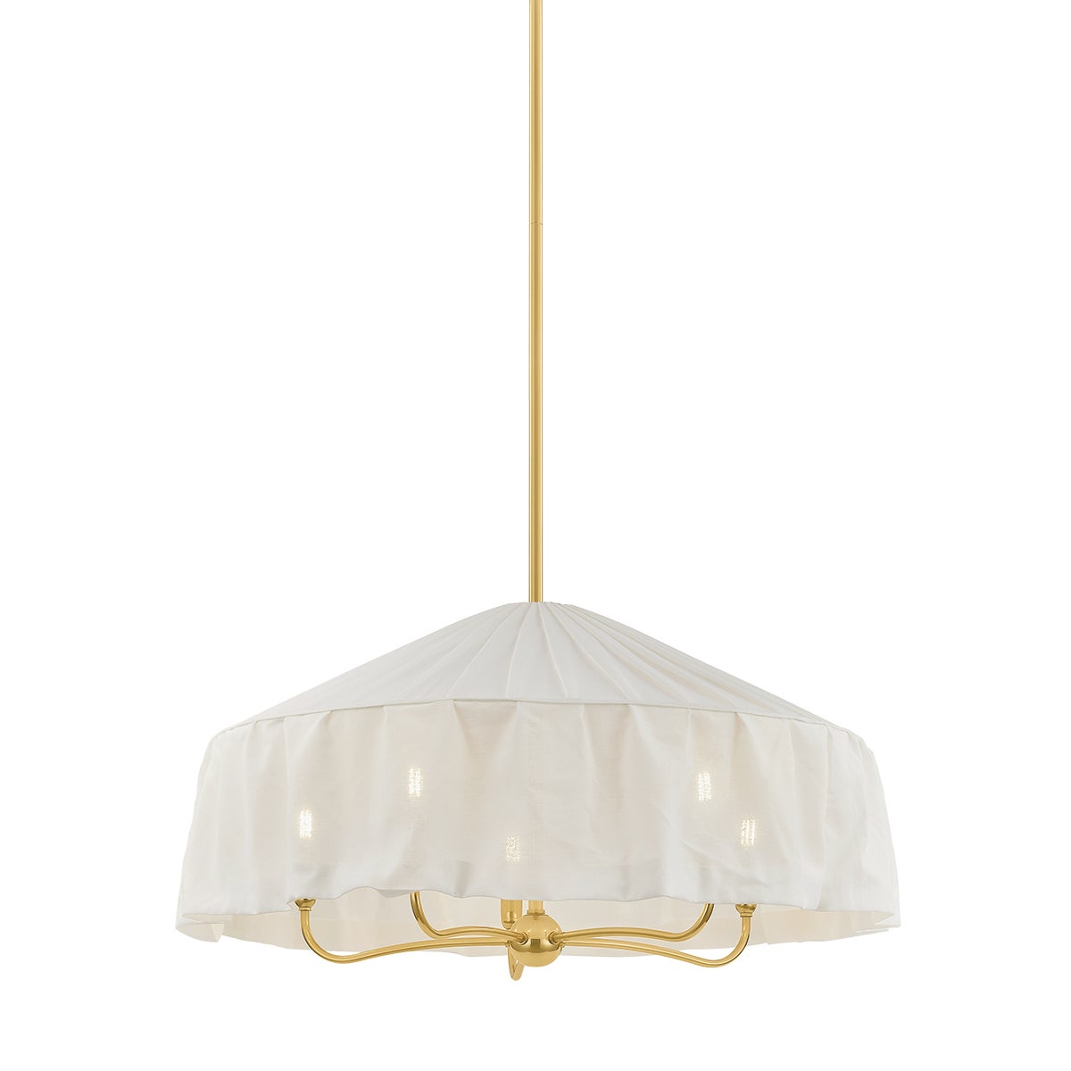 Mitzi by Hudson Valley Lighting Shivonne 5-Light Chandelier in Aged Brass