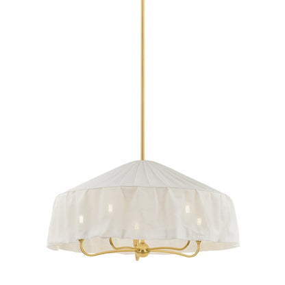 Mitzi by Hudson Valley Lighting Shivonne 5-Light Chandelier in Aged Brass