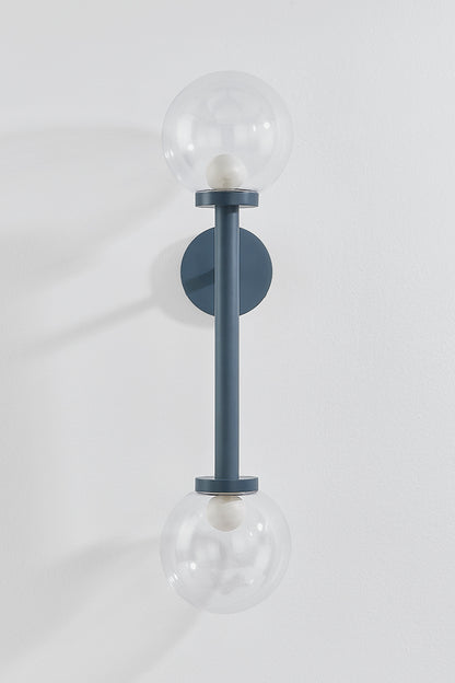 Mitzi by Hudson Valley Lighting Sia Wall Sconce in Slate Blue, detail view 1