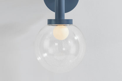 Mitzi by Hudson Valley Lighting Sia Wall Sconce in Slate Blue, detail view 3