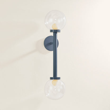 Mitzi by Hudson Valley Lighting Sia Wall Sconce in Slate Blue, detail view 4