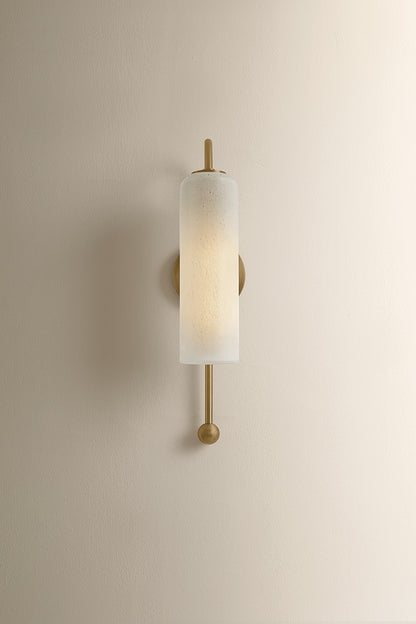 Mitzi by Hudson Valley Lighting Skye Wall Sconce in Patina Brass, detail view 1