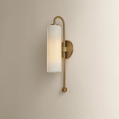 Mitzi by Hudson Valley Lighting Skye Wall Sconce in Patina Brass, detail view 4