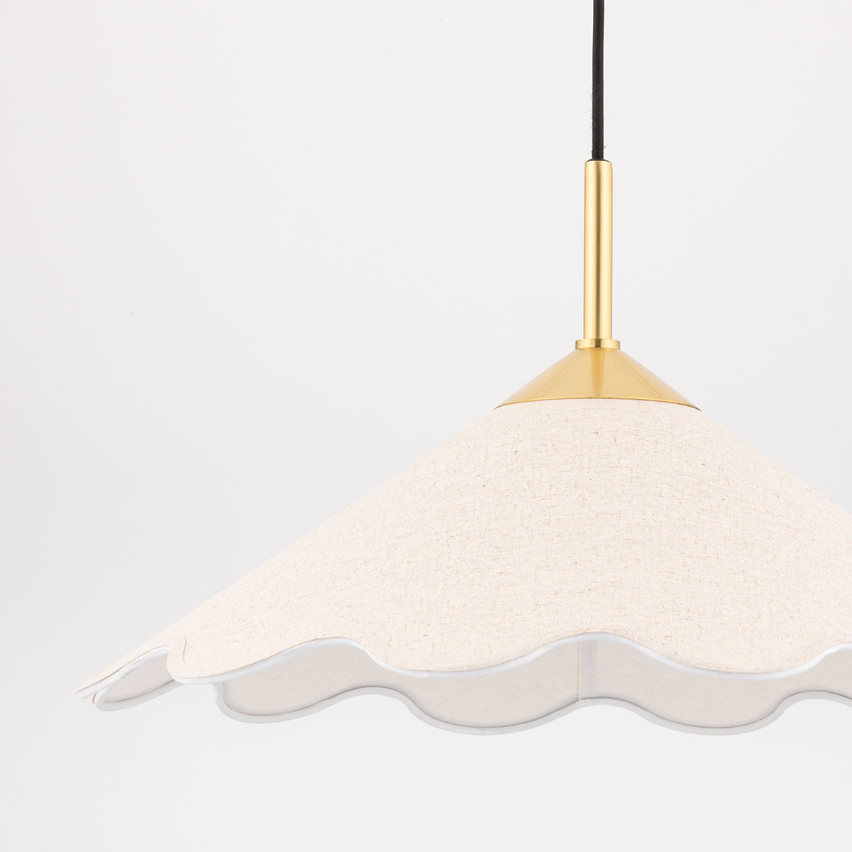 Mitzi by Hudson Valley Lighting Sodsai Pendant in Aged Brass, detail view 1