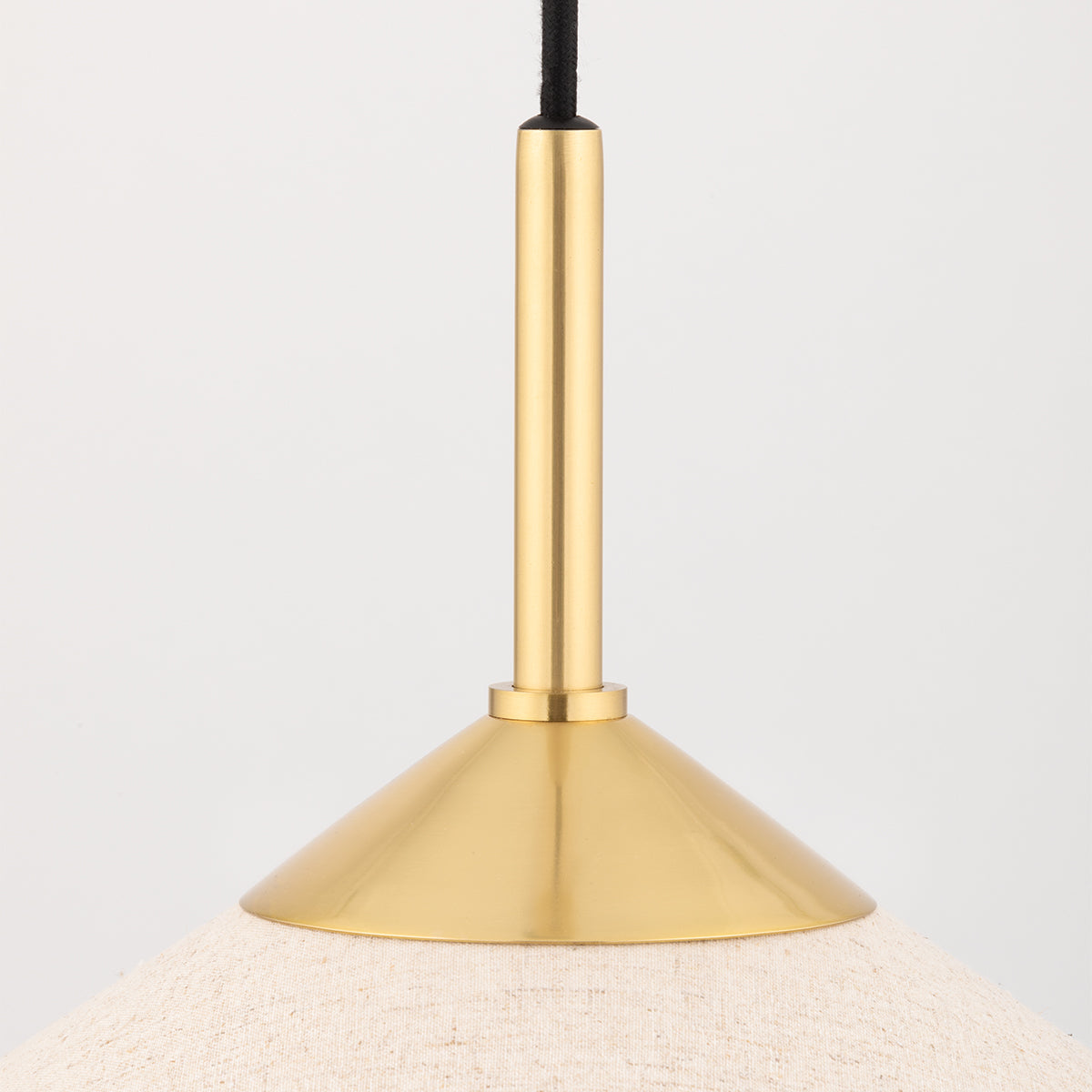 Mitzi by Hudson Valley Lighting Sodsai Pendant in Aged Brass, detail view 3