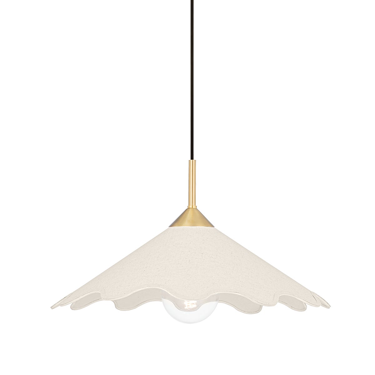 Mitzi by Hudson Valley Lighting Sodsai Pendant in Aged Brass