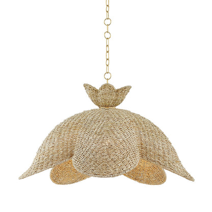 Mitzi by Hudson Valley Lighting Solie Large Pendant in Aged Brass