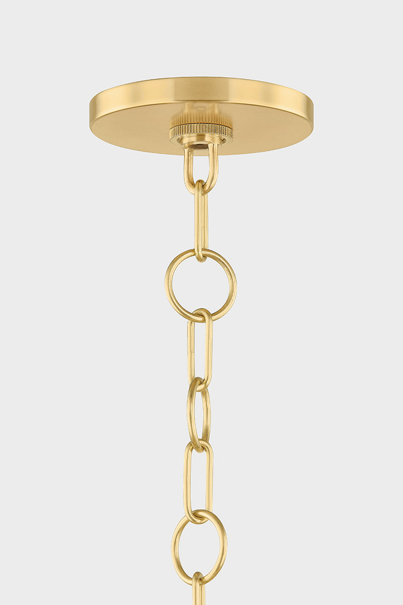 Mitzi by Hudson Valley Lighting Solie Small Pendant in Aged Brass, detail view 2