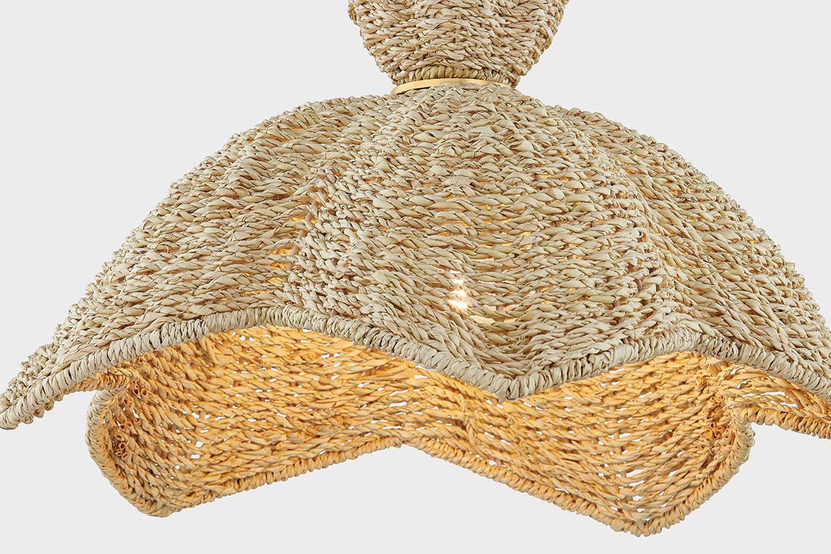 Mitzi by Hudson Valley Lighting Solie Small Pendant in Aged Brass, detail view 4
