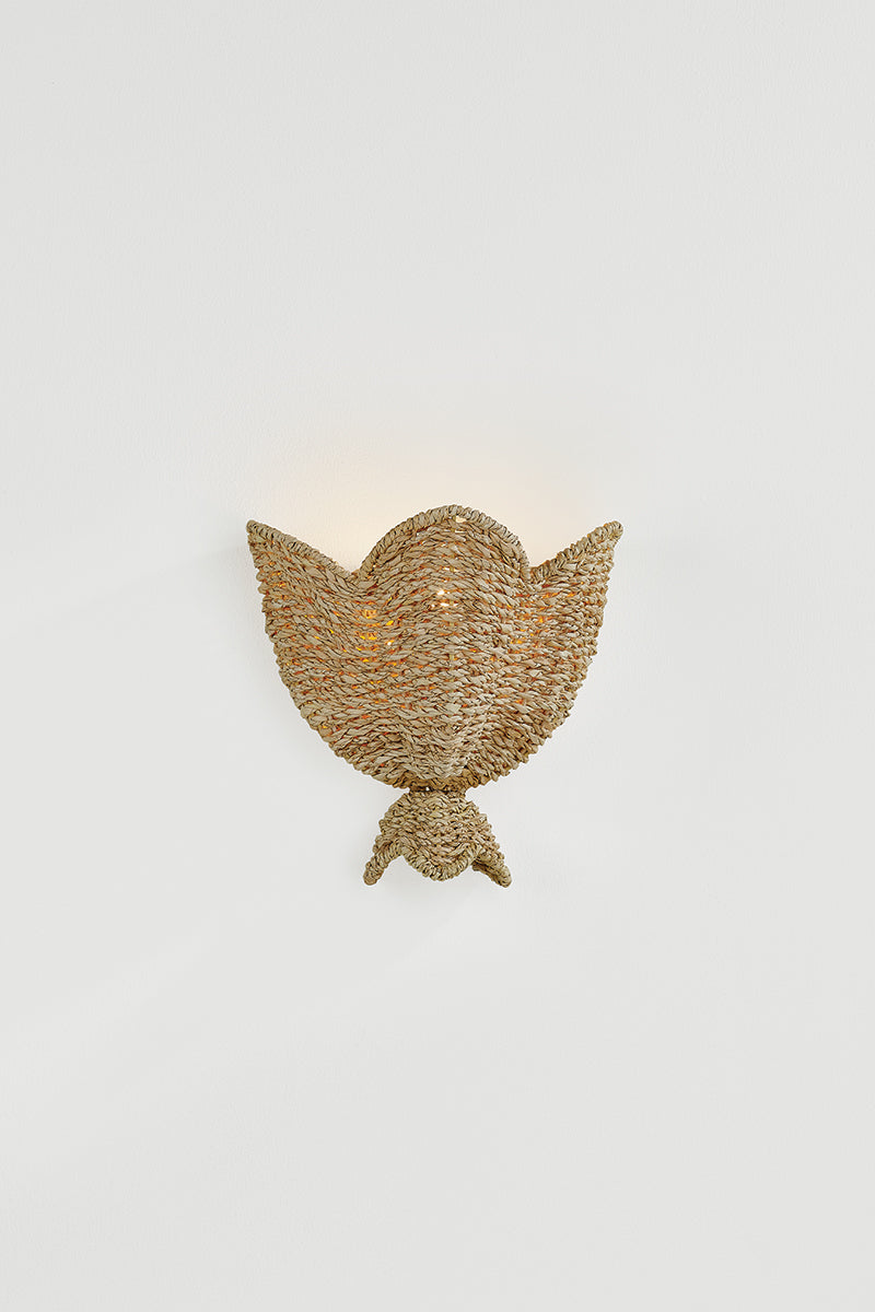 Mitzi by Hudson Valley Lighting Solie Wall Sconce in Aged Brass, detail view 1