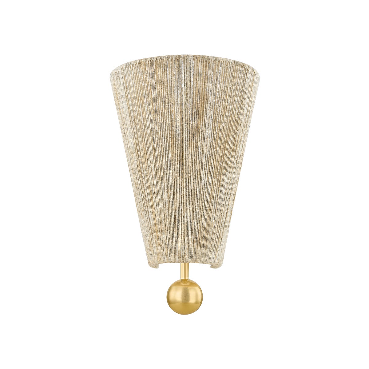 Mitzi by Hudson Valley Lighting Song Wall Sconce in Aged Brass