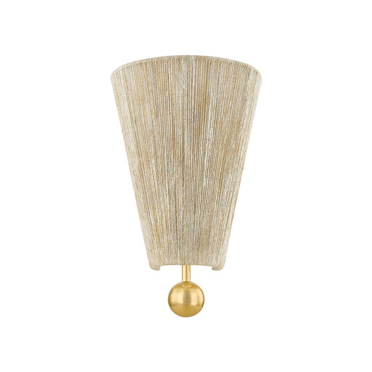Mitzi by Hudson Valley Lighting Song Wall Sconce in Aged Brass