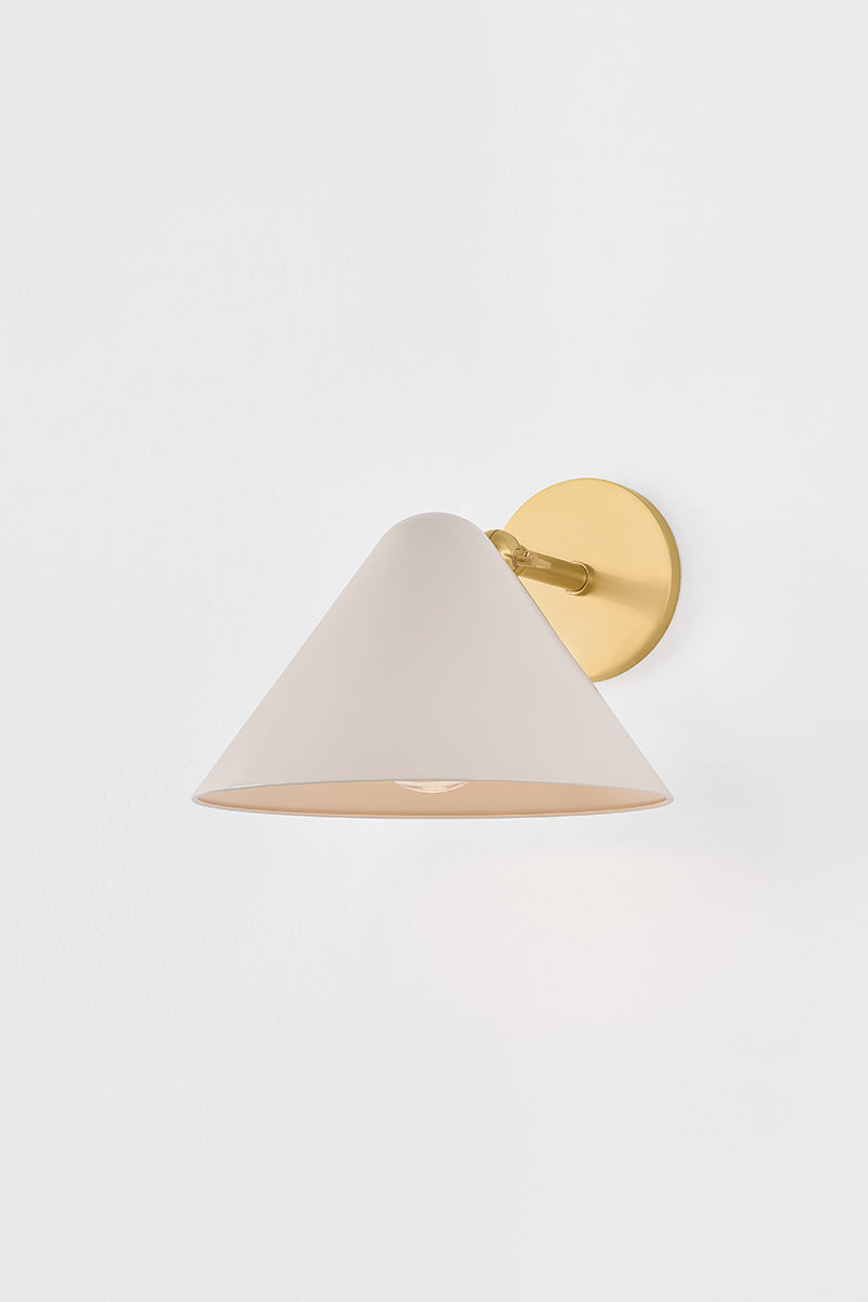 Mitzi by Hudson Valley Lighting Sonja Wall Sconce in True Bronze / Soft Bisque, detail view 3