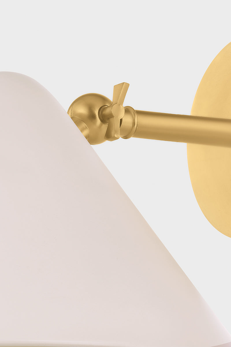 Mitzi by Hudson Valley Lighting Sonja Wall Sconce in True Bronze / Soft Bisque, detail view 7