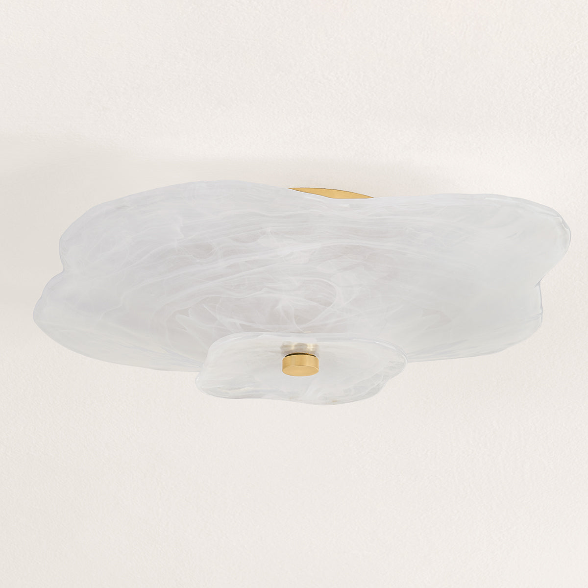 Mitzi by Hudson Valley Lighting Starlie Flush Mount in Aged Brass, detail view 2