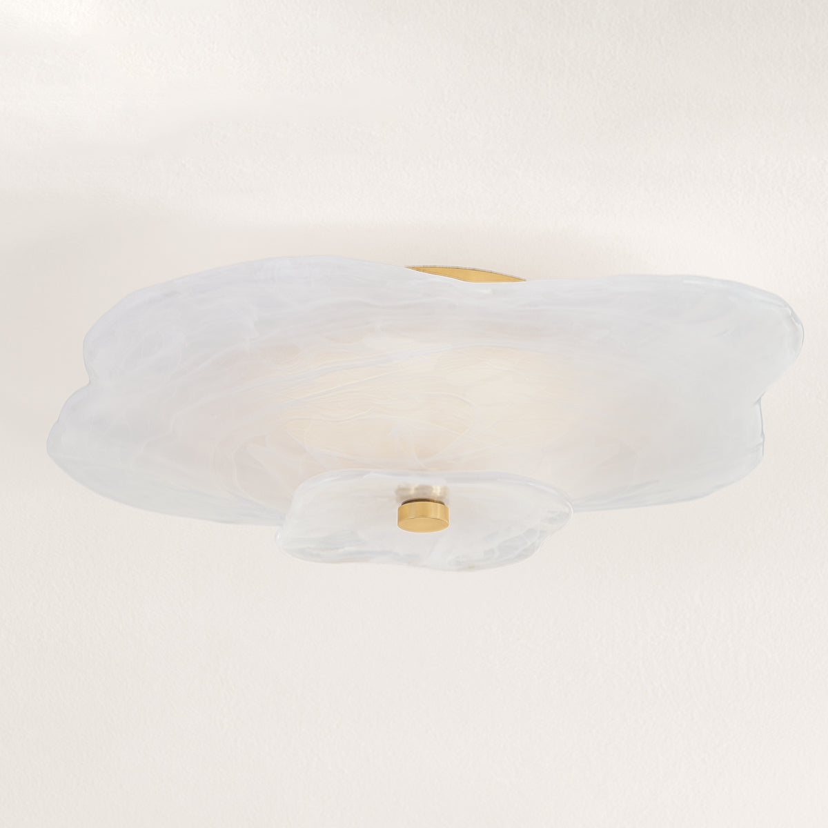 Mitzi by Hudson Valley Lighting Starlie Flush Mount in Aged Brass, detail view 4