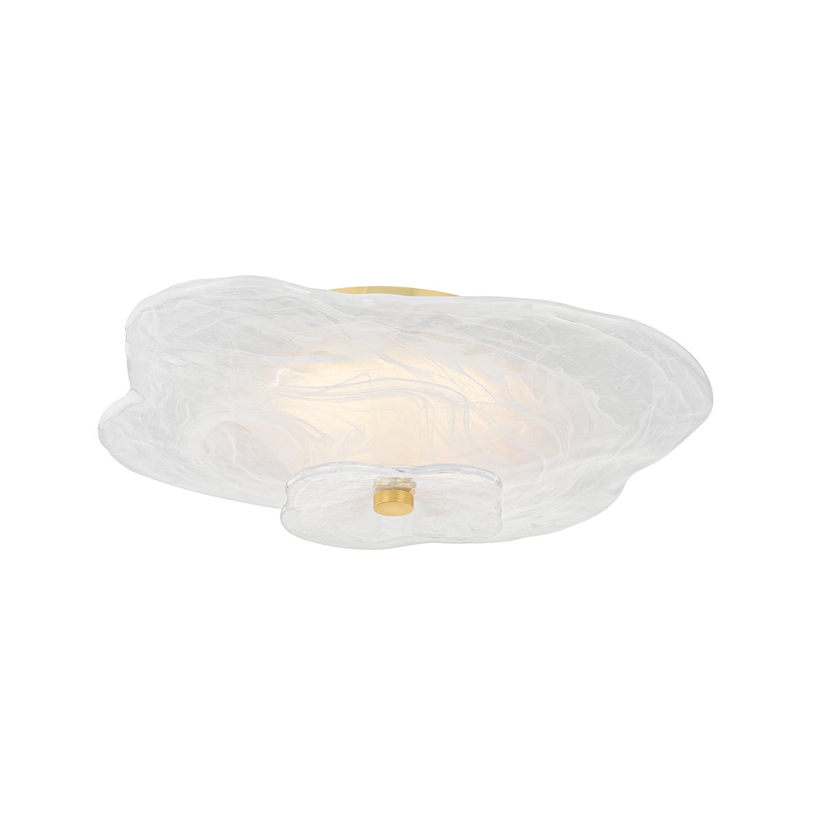 Mitzi by Hudson Valley Lighting Starlie Flush Mount in Aged Brass
