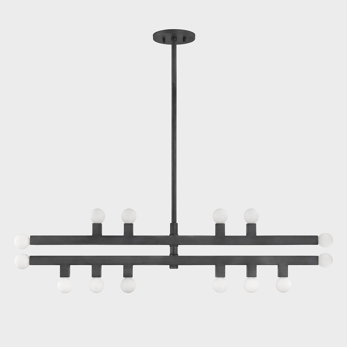 Mitzi by Hudson Valley Lighting Sutter Chandelier in Graphite, detail view 1