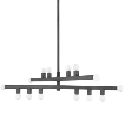 Mitzi by Hudson Valley Lighting Sutter Chandelier in Graphite