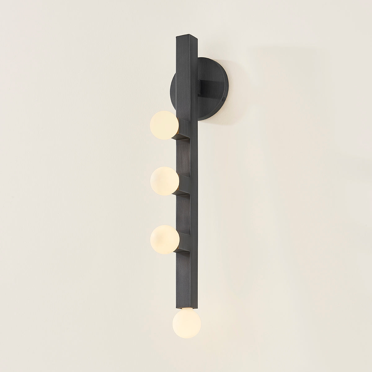 Mitzi by Hudson Valley Lighting Sutter Wall Sconce in Graphite, detail view 4
