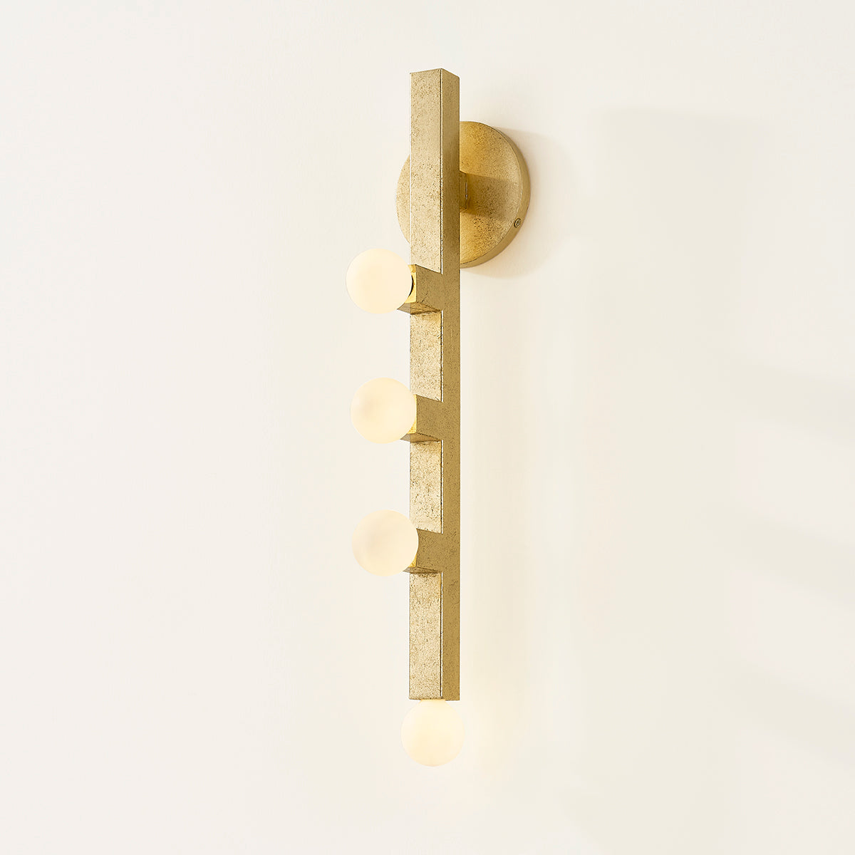 Mitzi by Hudson Valley Lighting Sutter Wall Sconce in Vintage Gold Leaf, detail view 4
