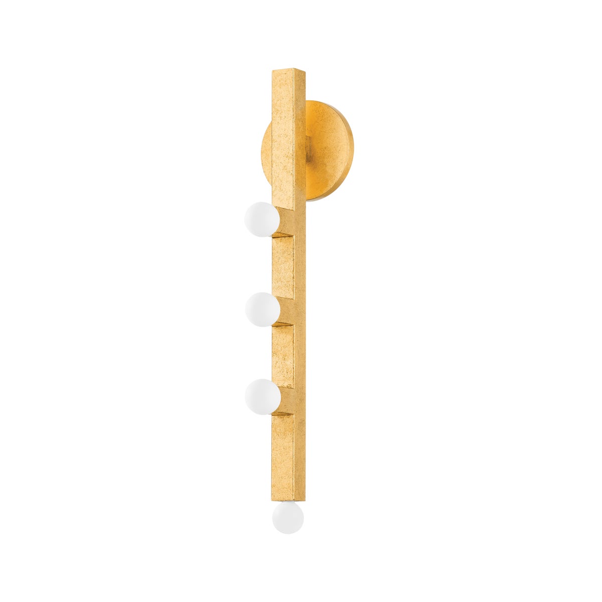 Mitzi by Hudson Valley Lighting Sutter Wall Sconce in Vintage Gold Leaf