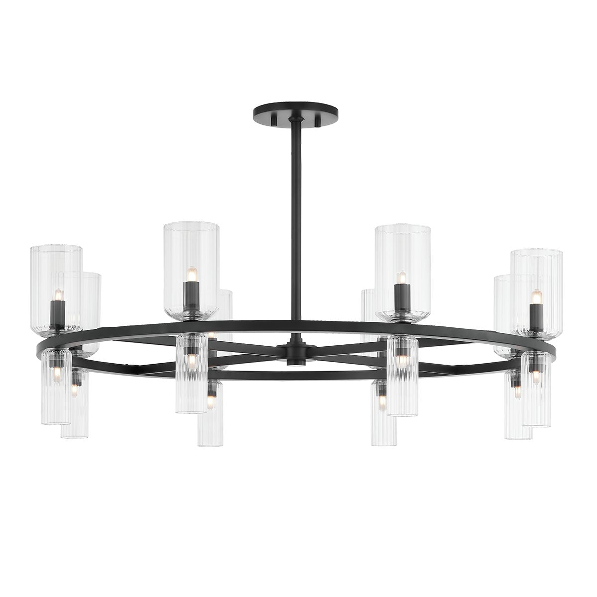 Mitzi by Hudson Valley Lighting Tabitha Chandelier in Soft Black