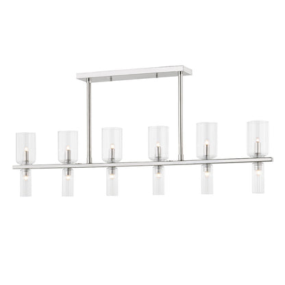 Mitzi by Hudson Valley Lighting Tabitha Linear Island Light in Polished Nickel