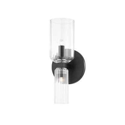 Mitzi by Hudson Valley Lighting Tabitha Wall Sconce in Soft Black