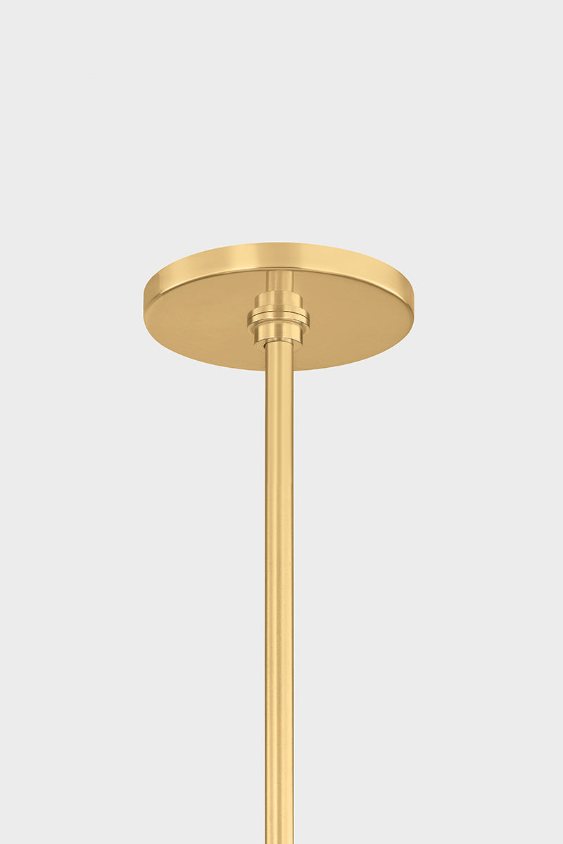 Mitzi by Hudson Valley Lighting Tamara 9-Light Chandelier in Aged Brass, detail view 6