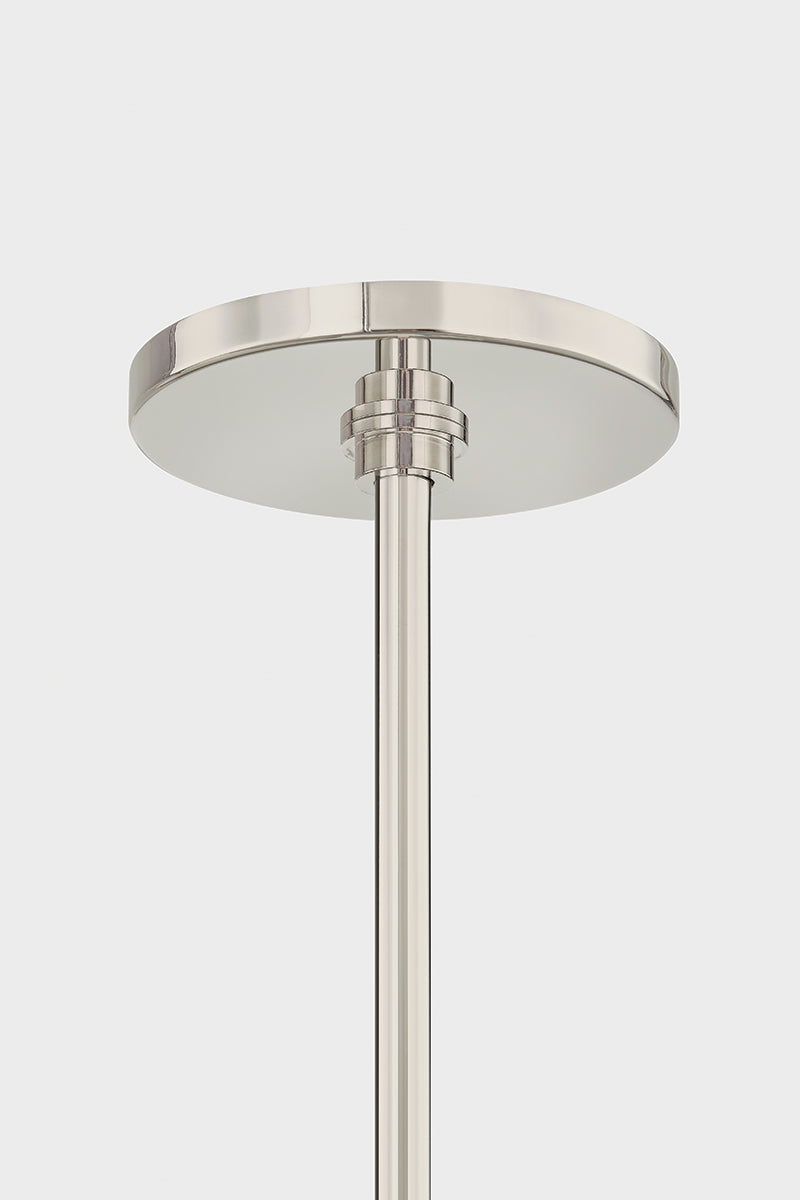 Mitzi by Hudson Valley Lighting Tamara 6-Light Chandelier in Polished Nickel, detail view 5