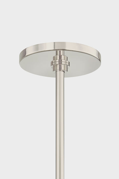Mitzi by Hudson Valley Lighting Tamara 6-Light Chandelier in Polished Nickel, detail view 5