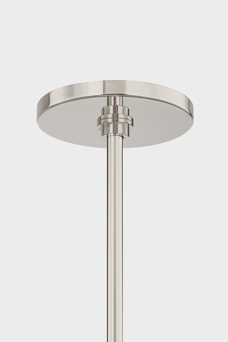 Mitzi by Hudson Valley Lighting Tamara 9-Light Chandelier in Polished Nickel, detail view 5