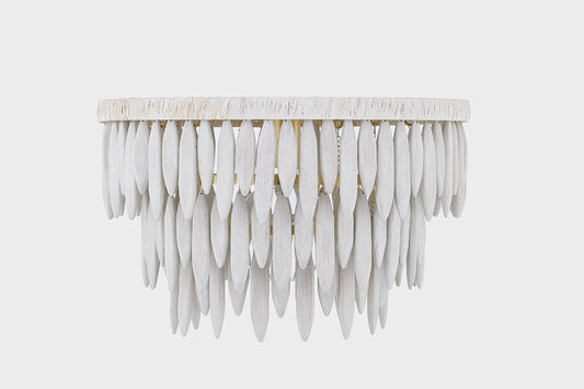 Mitzi by Hudson Valley Lighting Tiffany Semi-Flush Mount in Aged Brass / Textured Cream, detail view 1