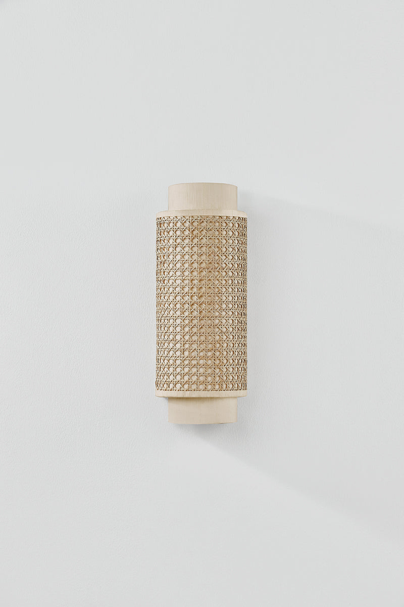Mitzi by Hudson Valley Lighting Tina Wall Sconce in Aged Brass, detail view 1