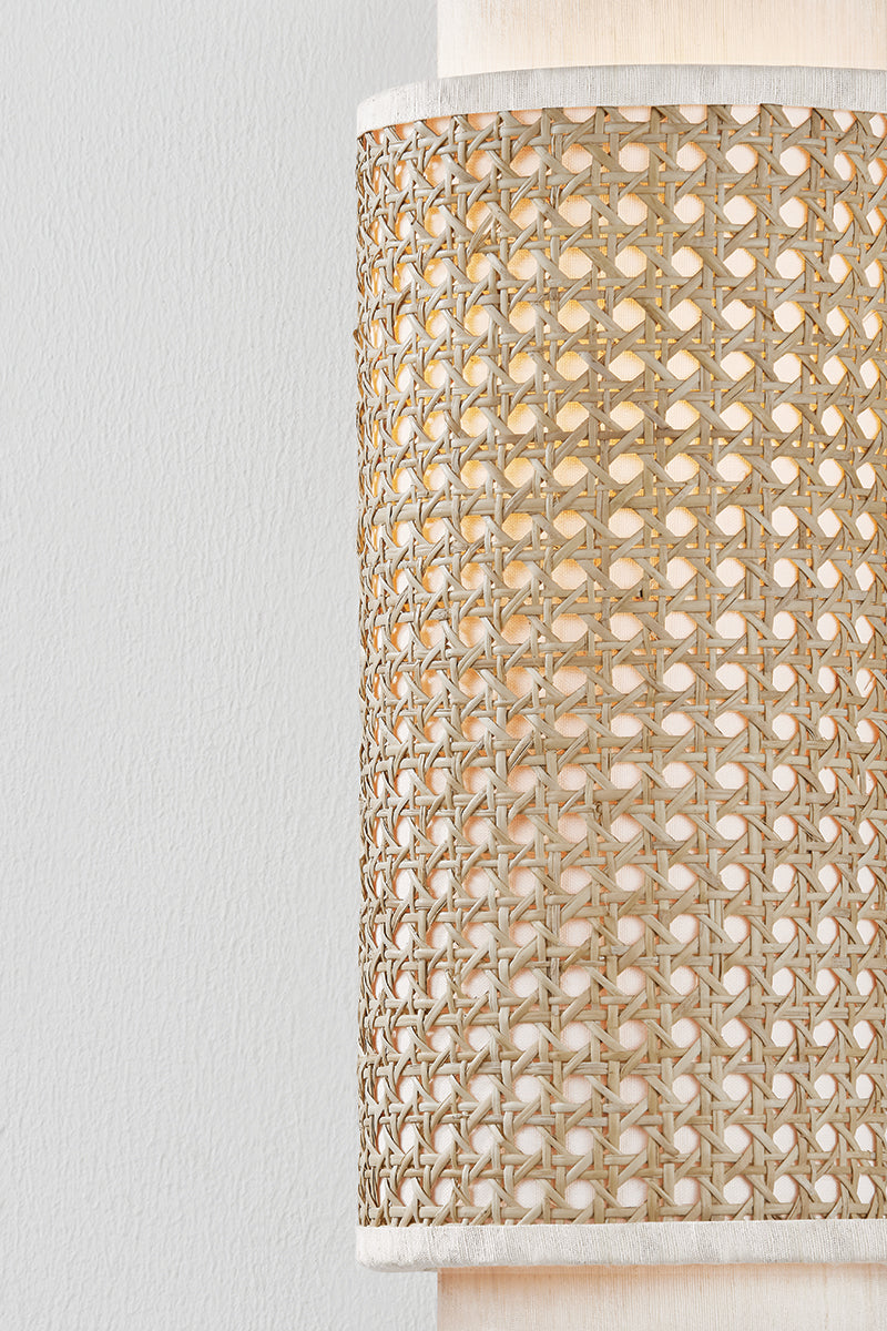 Mitzi by Hudson Valley Lighting Tina Wall Sconce in Aged Brass, detail view 3