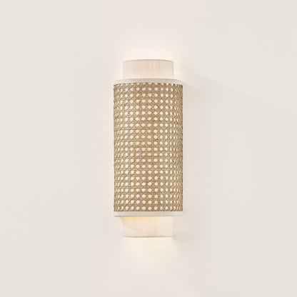 Mitzi by Hudson Valley Lighting Tina Wall Sconce in Aged Brass, detail view 4
