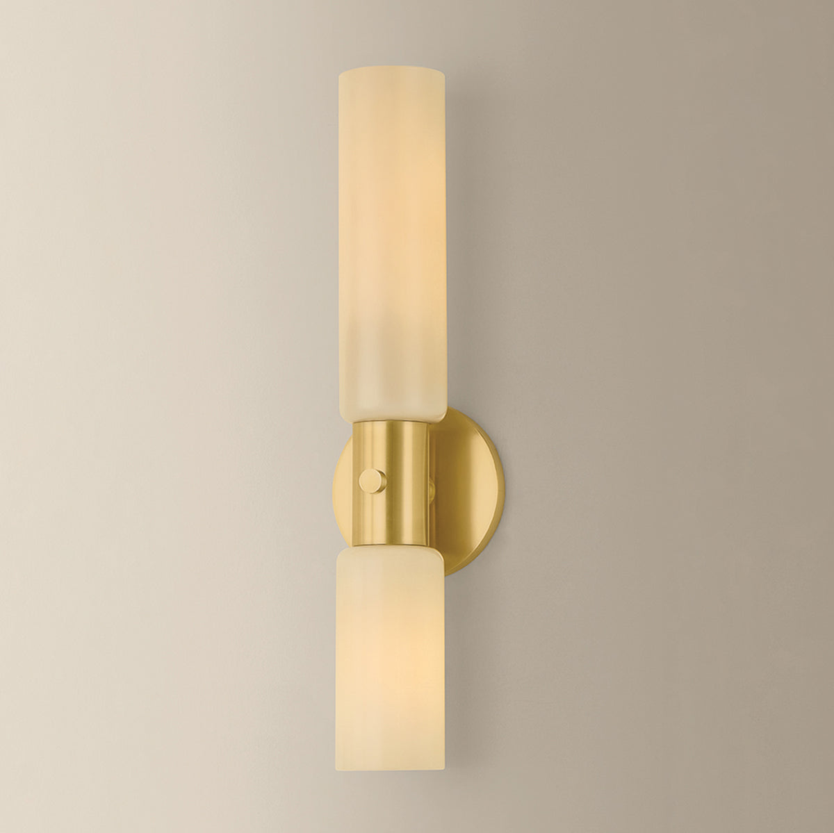 Mitzi by Hudson Valley Lighting Violetta Wall Sconce in Aged Brass, detail view 4