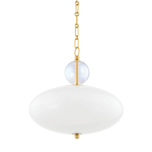 Mitzi by Hudson Valley Lighting Viviana Pendant in Aged Brass