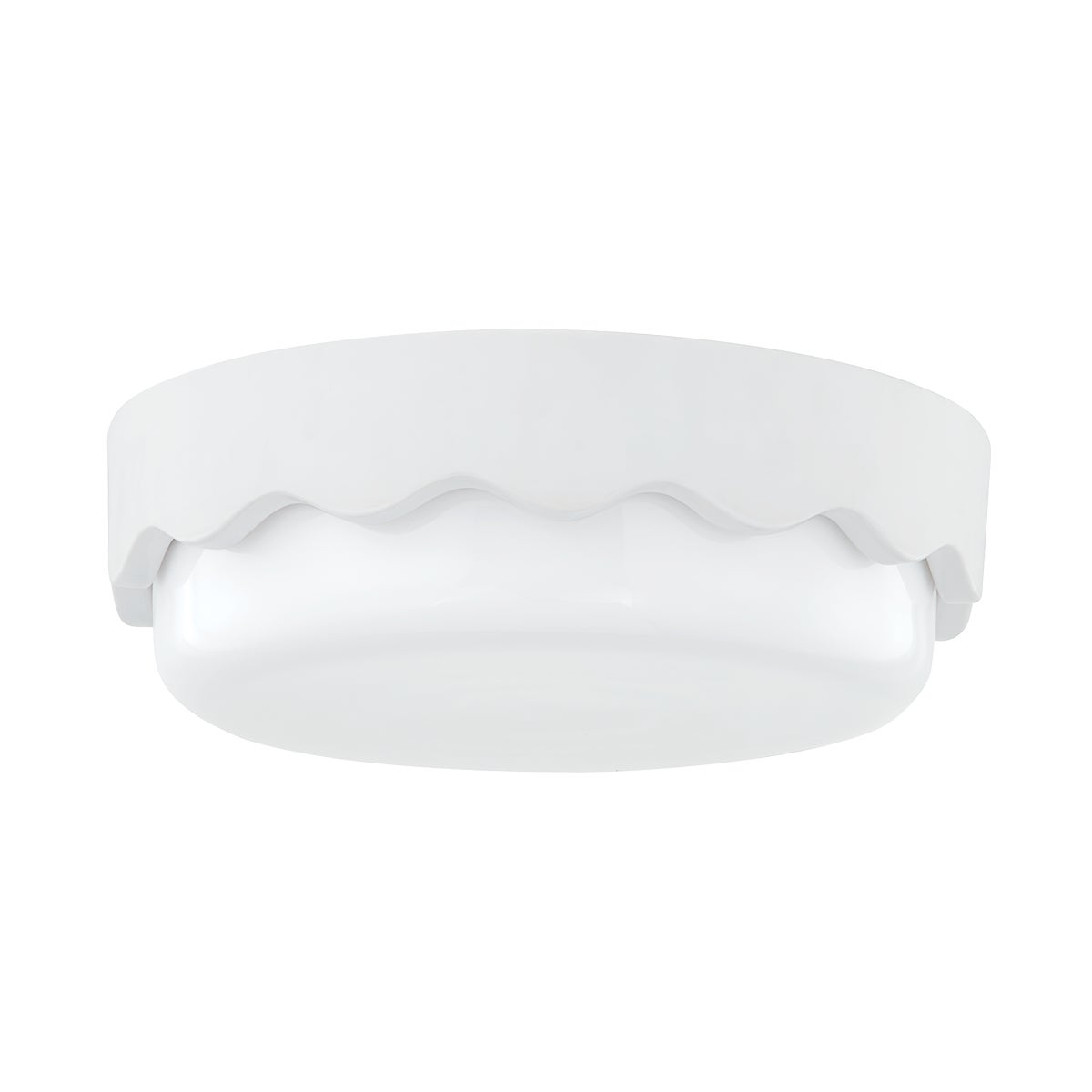Mitzi by Hudson Valley Lighting Wave Flush Mount in Ceramic Matte White