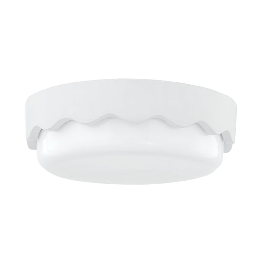 Mitzi by Hudson Valley Lighting Wave Flush Mount in Ceramic Matte White