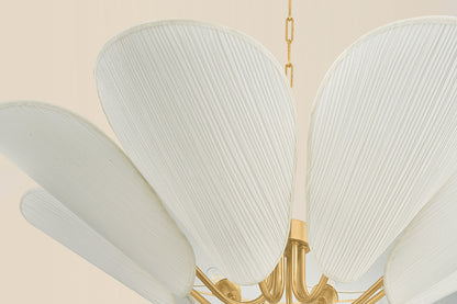 Mitzi by Hudson Valley Lighting Winifred Chandelier in Aged Brass, detail view 6