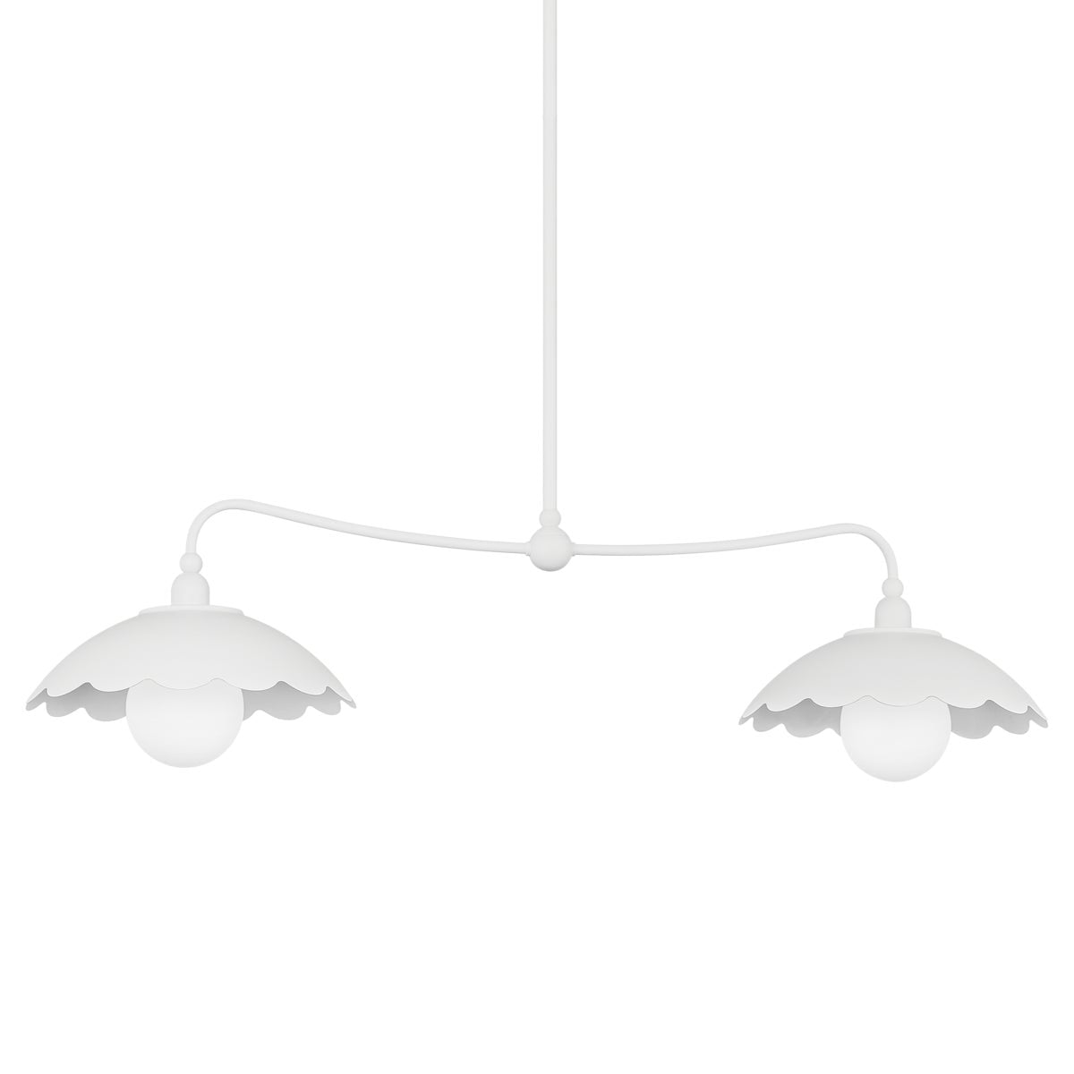Mitzi by Hudson Valley Lighting Yael Linear Chandelier in Textured White