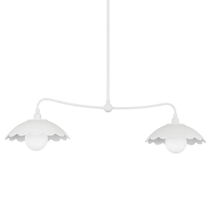 Mitzi by Hudson Valley Lighting Yael Linear Chandelier in Textured White