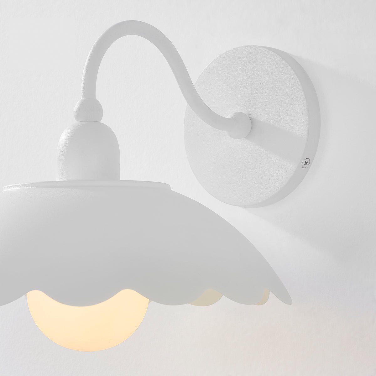 Mitzi by Hudson Valley Lighting Yael Wall Sconce in Textured White, detail view 3