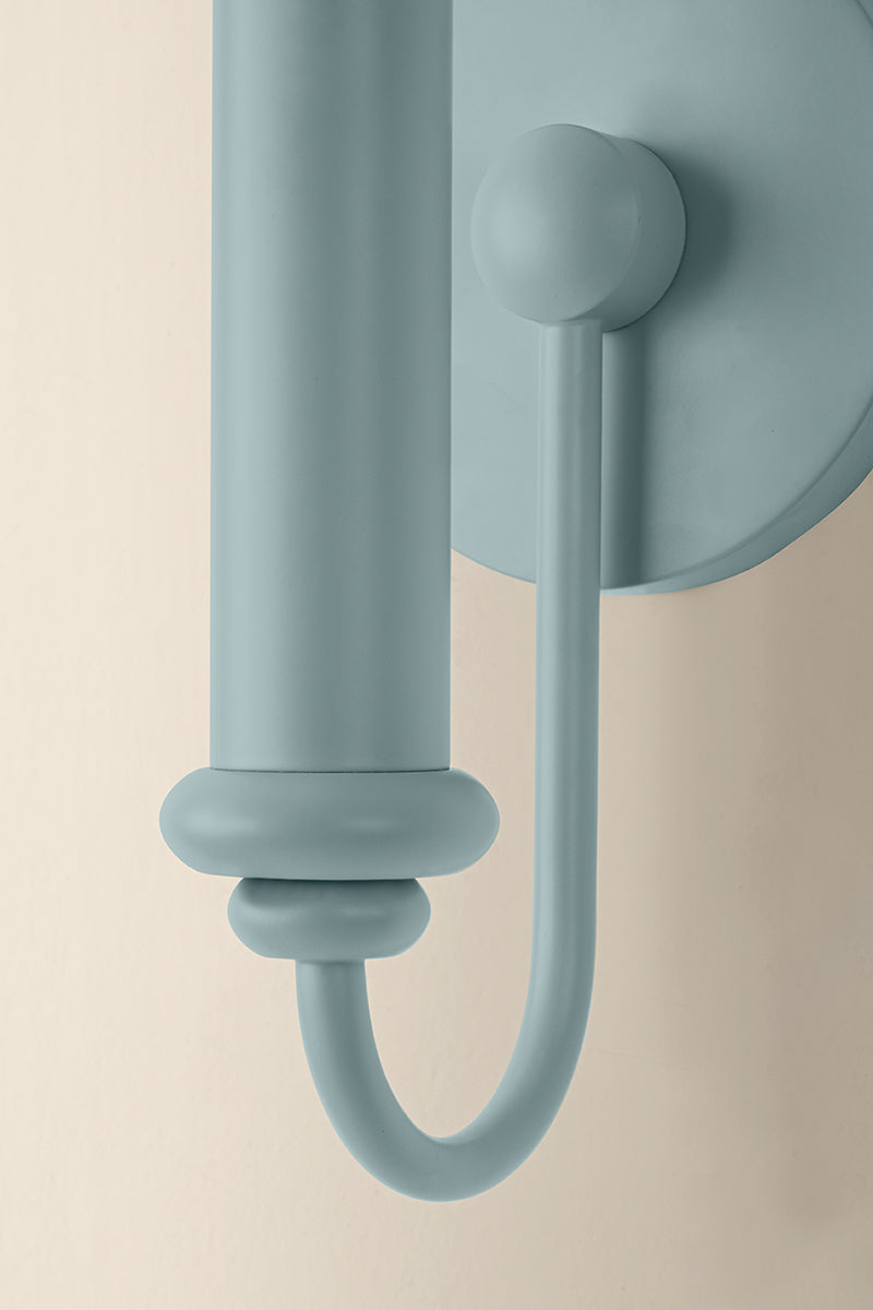 Mitzi by Hudson Valley Lighting Yara Wall Sconce in Dusk Blue, detail view 5