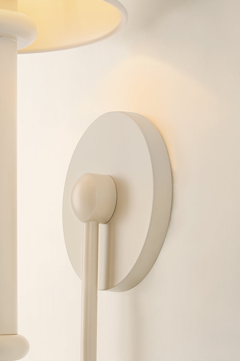 Mitzi by Hudson Valley Lighting Yara Wall Sconce in Soft Bisque, detail view 5